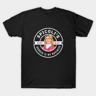 Spicoli's Surf Wax - "Danger is my business" - vintage logo T-Shirt