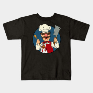 Kitchen Swedish Chef and chicken Kids T-Shirt