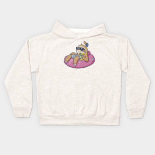 Weekend Sloth (light) Kids Hoodie