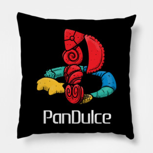 Funny Mexican Food Gamer - Retro Gaming Logo Pillow