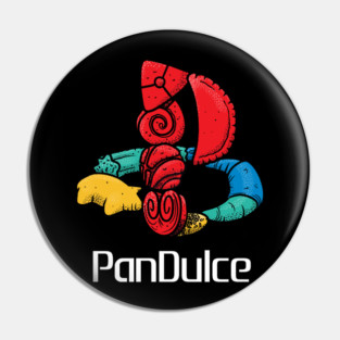 Funny Mexican Food Gamer - Retro Gaming Logo Pin