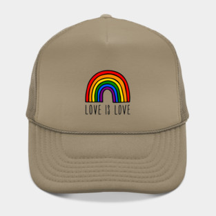 Love is love rainbow Hat