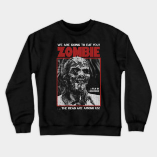 Zombie, Lucio Fulci, Italian Horror Crewneck Sweatshirt