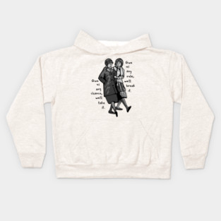 Laverne & Shirley Drawing Kids Hoodie