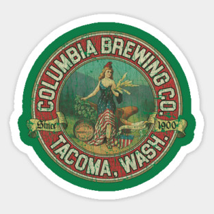 Columbia Brewing Company Tacoma 1900 Sticker