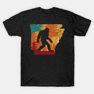 Bigfoot Retro Vintage Sasquatch Arkansas T-Shirt