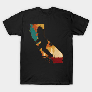 Bigfoot Retro Vintage Sasquatch California T-Shirt