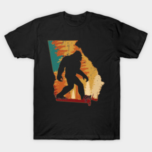Bigfoot Retro Vintage Sasquatch Georgia T-Shirt