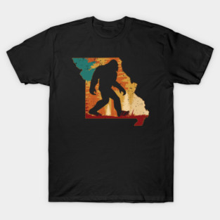 Bigfoot Retro Vintage Sasquatch Missouri T-Shirt