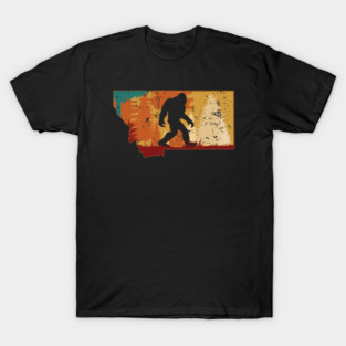 Bigfoot Retro Vintage Sasquatch Montana T-Shirt