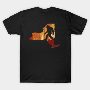 Bigfoot Retro Vintage Sasquatch New York T-Shirt