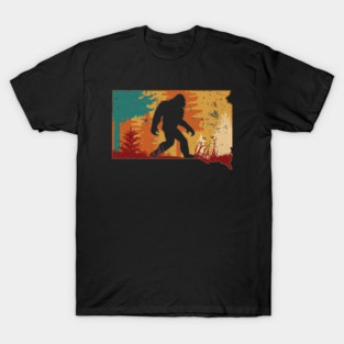 Bigfoot Retro Vintage Sasquatch South Dakota T-Shirt