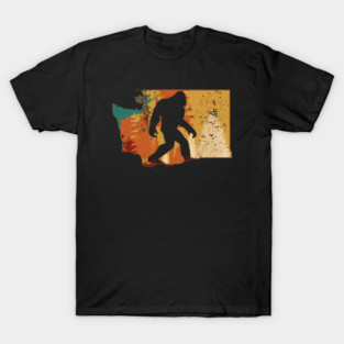 Bigfoot Retro Vintage Sasquatch Washington T-Shirt