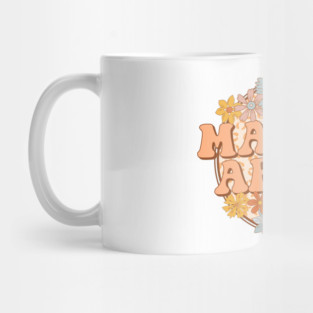 Retro Makeup Artist Floral Design Gift Mug