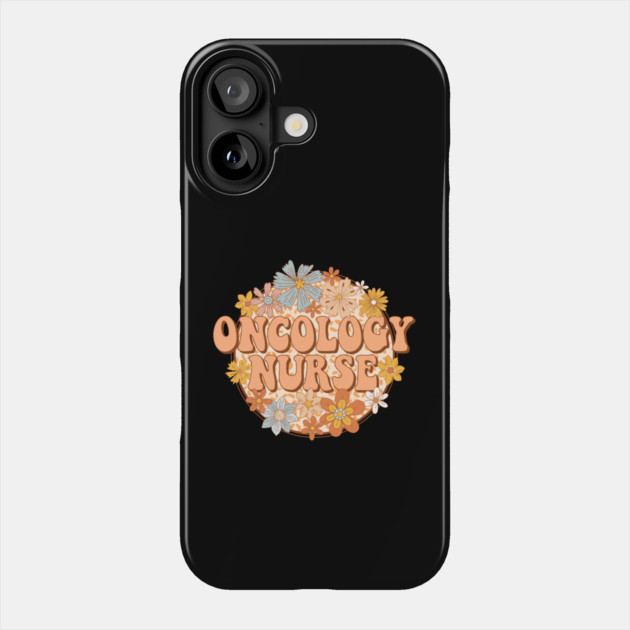 Floral Oncology Nurse Retro Gift Phone Case by The WYLD Tribe
