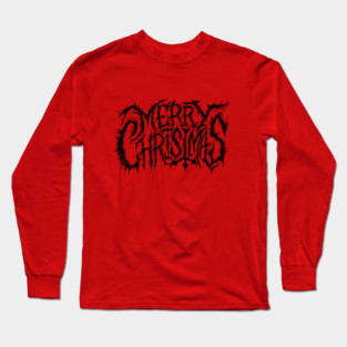 Death Metal Merry Christmas Long Sleeve T-Shirt