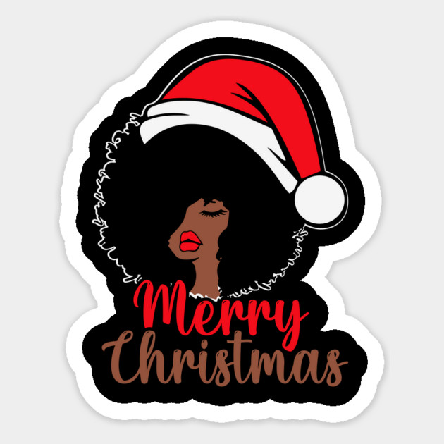 Black Woman Santa, Black Mrs Santa Claus, African American Santa, Merry Christmas Magnet by UrbanLifeApparel