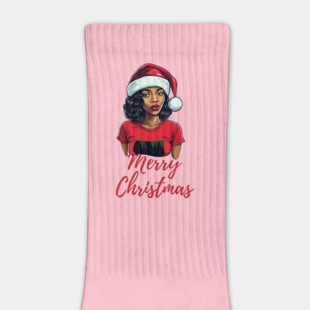 Black Woman Santa, Black Mrs Santa Claus, African American Santa, Merry Christmas by UrbanLifeApparel