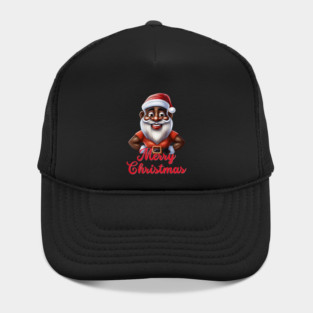 Black Santa, African American Santa Hat
