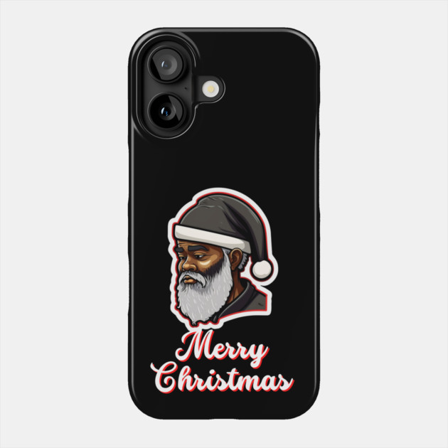 Black Santa, African American Santa Phone Case by UrbanLifeApparel