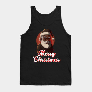 Black Santa, African American Santa Tank Top