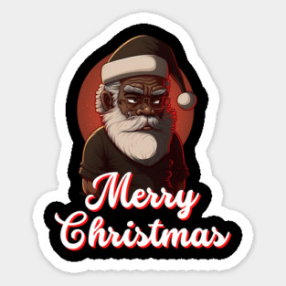 Black Santa, African American Santa Magnet