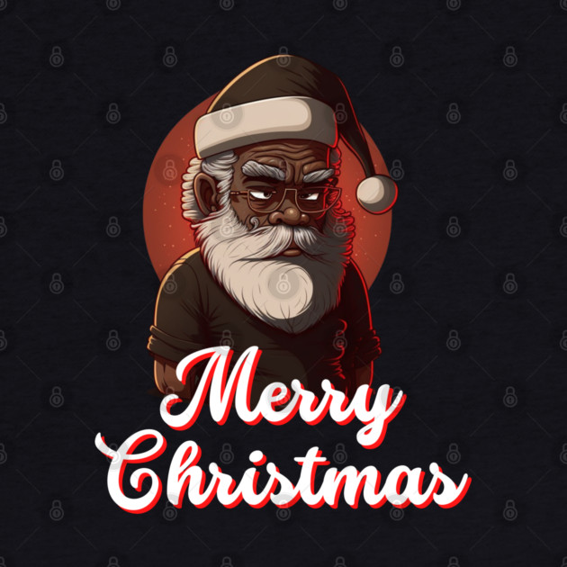 Black Santa, African American Santa by UrbanLifeApparel