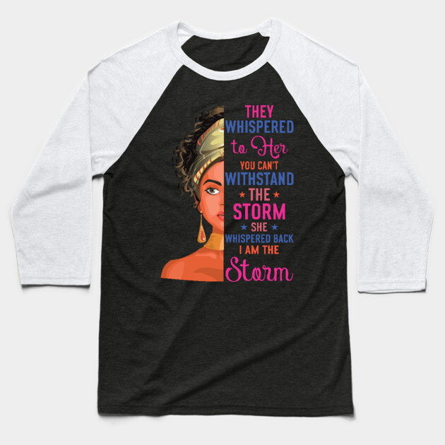 I  am the Storm Baseball T-Shirt by UrbanLifeApparel