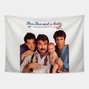 Three Men & a Baby Tapestry