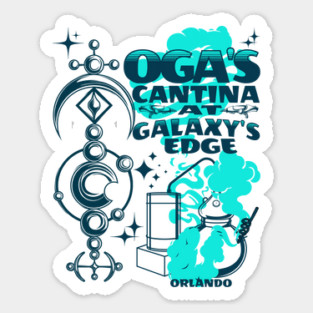 Oga's Cantina at the Edge of the Galaxy Orlando Florida Bar and Lounge Sticker