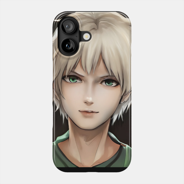 White Hair Anime Boy Phone Case by animegirlnft
