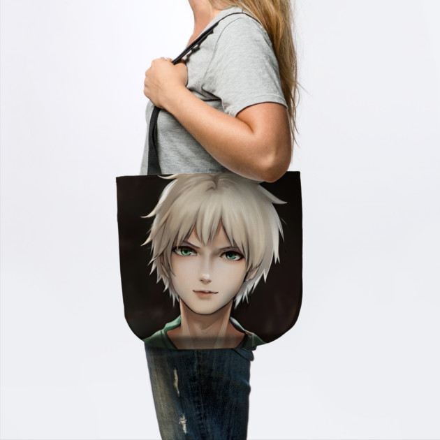 White Hair Anime Boy by animegirlnft