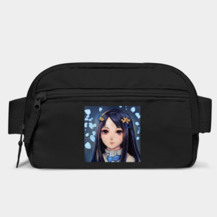 Black Hair Anime Girl Bag