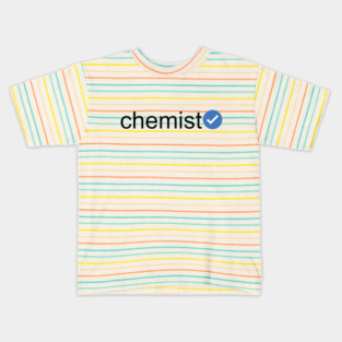 Verified Chemist (Black Text) Kids T-Shirt
