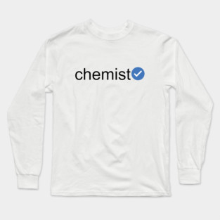 Verified Chemist (Black Text) Long Sleeve T-Shirt