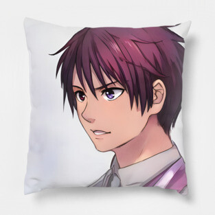 Red Hair Anime Boy Pillow