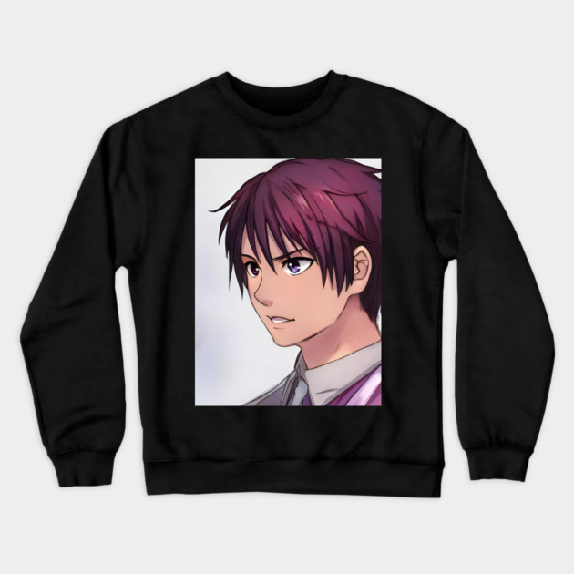 Red Hair Anime Boy Crewneck Sweatshirt by animegirlnft