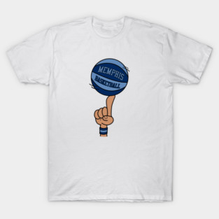 Memphis Basketball Finger Spin T-Shirt