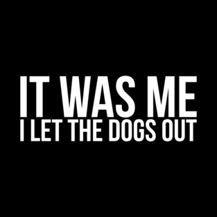 Sarcastic Funny It Was Me I Let The Dogs Out Pillow