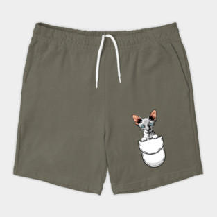 Funny Sphynx Pocket Cat Shorts