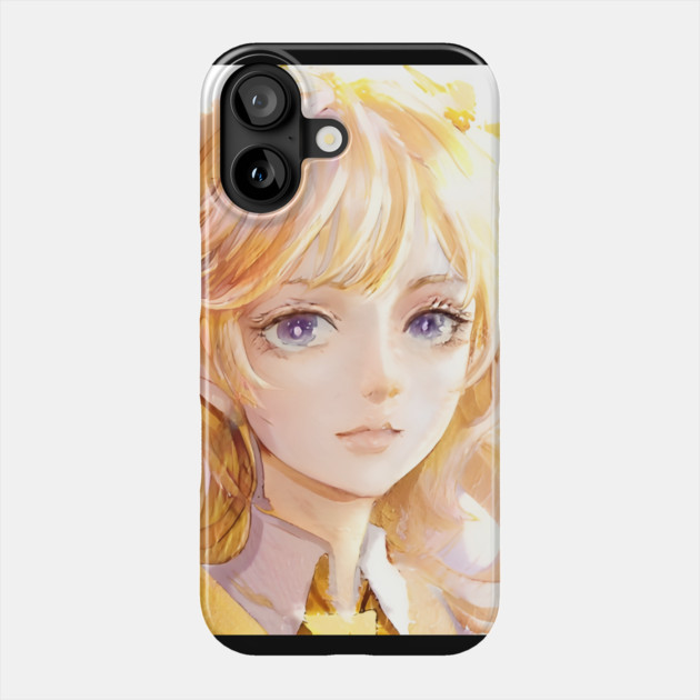 Blonde Hair Anime Girl Phone Case by animegirlnft