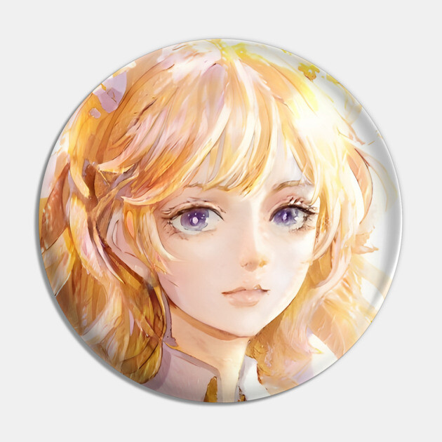 Blonde Hair Anime Girl Pin by animegirlnft
