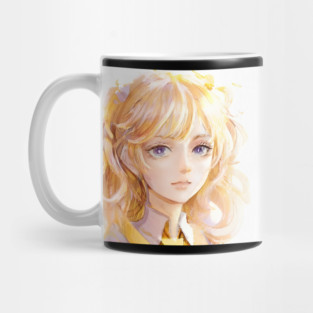Blonde Hair Anime Girl Mug