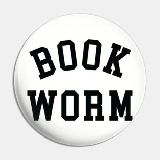 Book Worm Pin