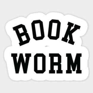 Book Worm Sticker