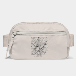 ATHENS GREECE BLACK CITY STREET MAP ART Bag