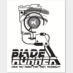 Blade Runner Voight Kampf test Posters and Art