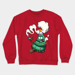 Stoned Christmas Tree Crewneck Sweatshirt