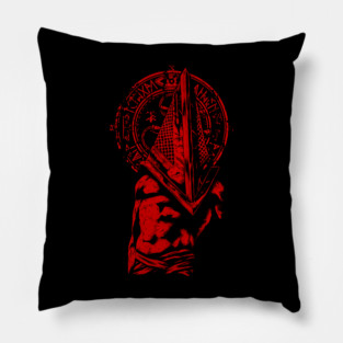 Red Pyramid Thing Pillow