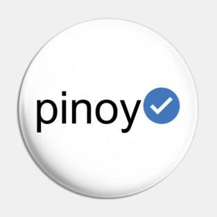 Verified Pinoy (Black Text) Pin